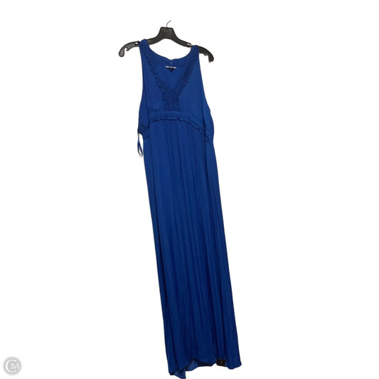 Dress Casual Maxi By Naked Zebra In Blue, Size: L