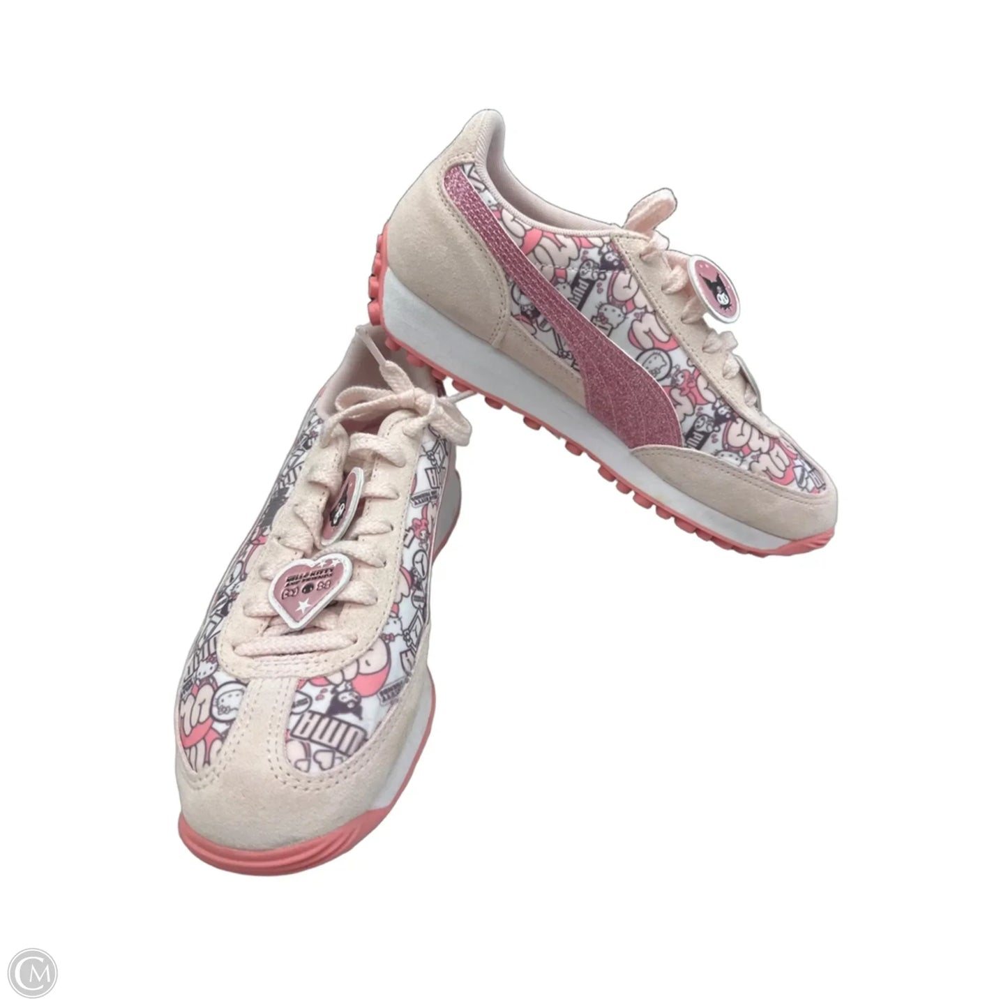 Shoes Sneakers By Puma In Pink & White, Size: 6