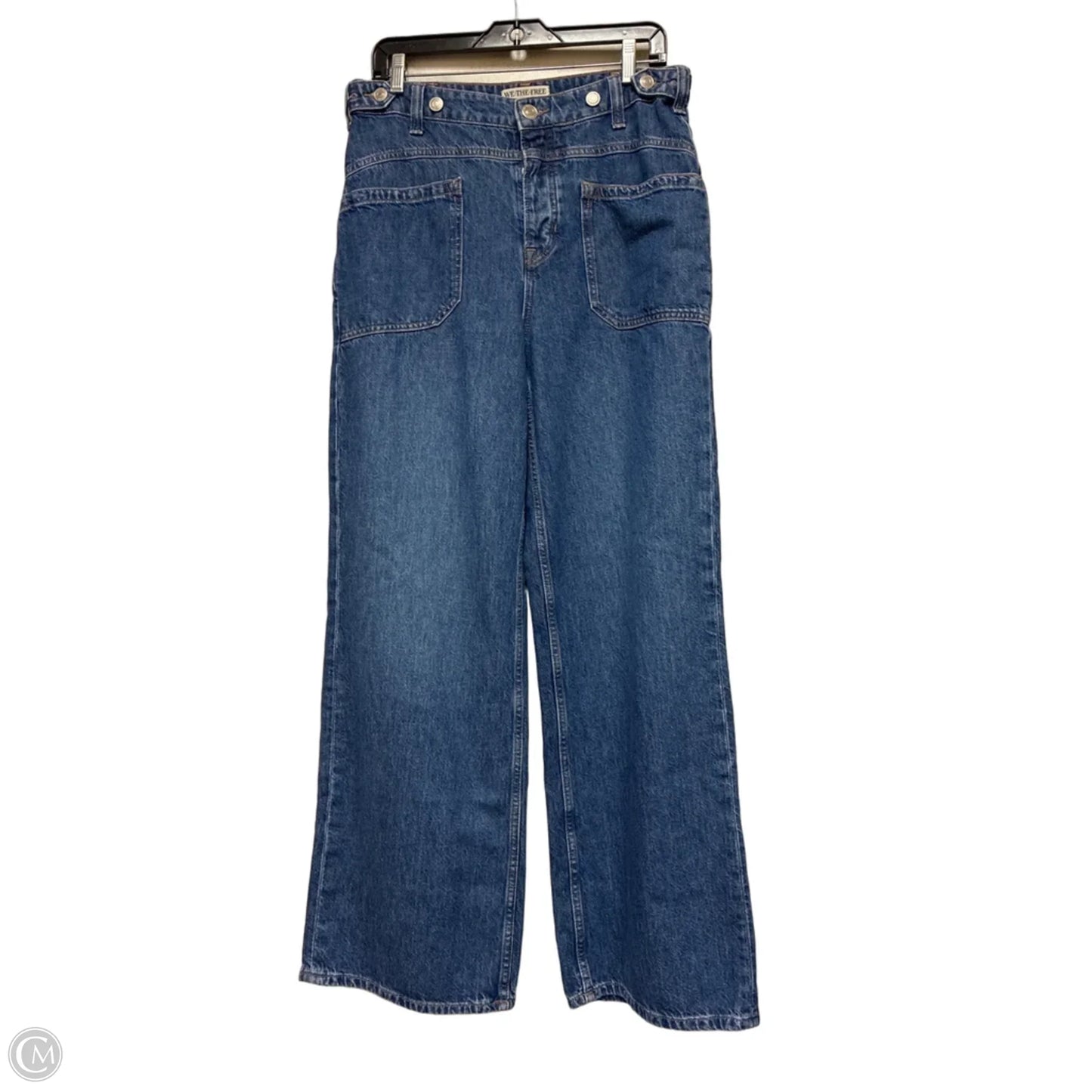 Jeans Straight By We The Free In Blue Denim, Size: 6