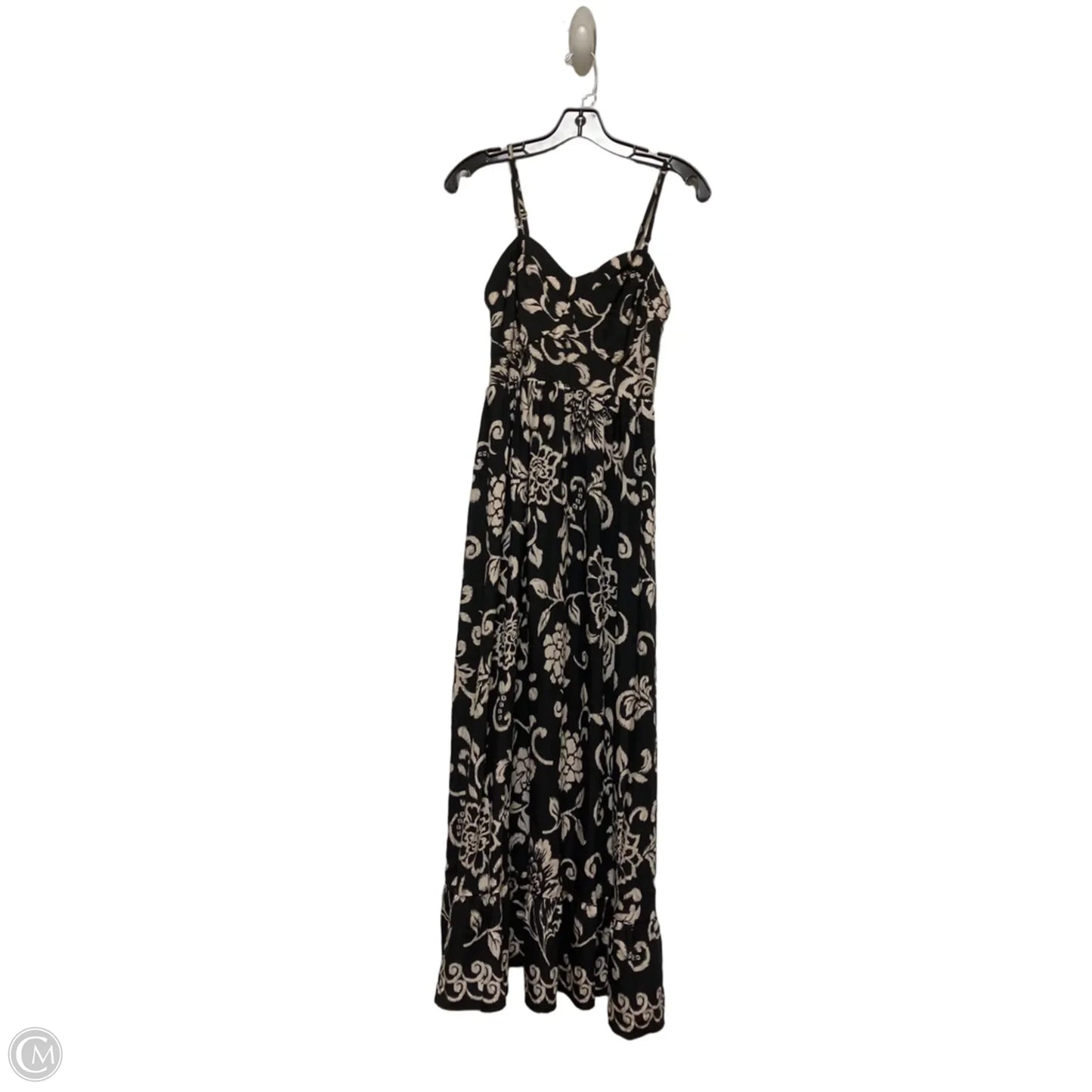Dress Casual Maxi By Clothes Mentor In Black & Cream, Size: S