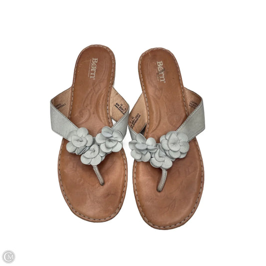 Sandals Flats By Born In Brown & Green, Size: 10