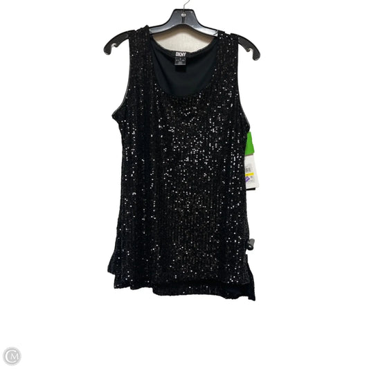 Top Sleeveless By Dkny In Black, Size: M