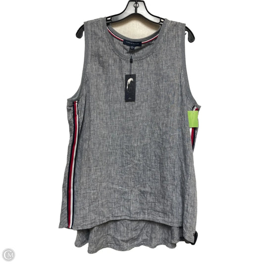 Top Sleeveless By Tommy Hilfiger In Blue, Size: Xxl