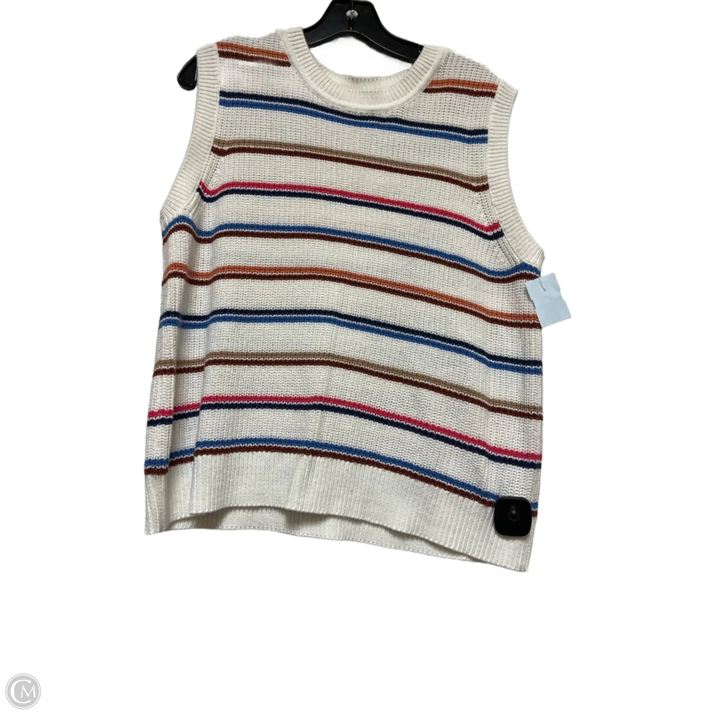 Vest Sweater By St Johns Bay In White, Size: Xl
