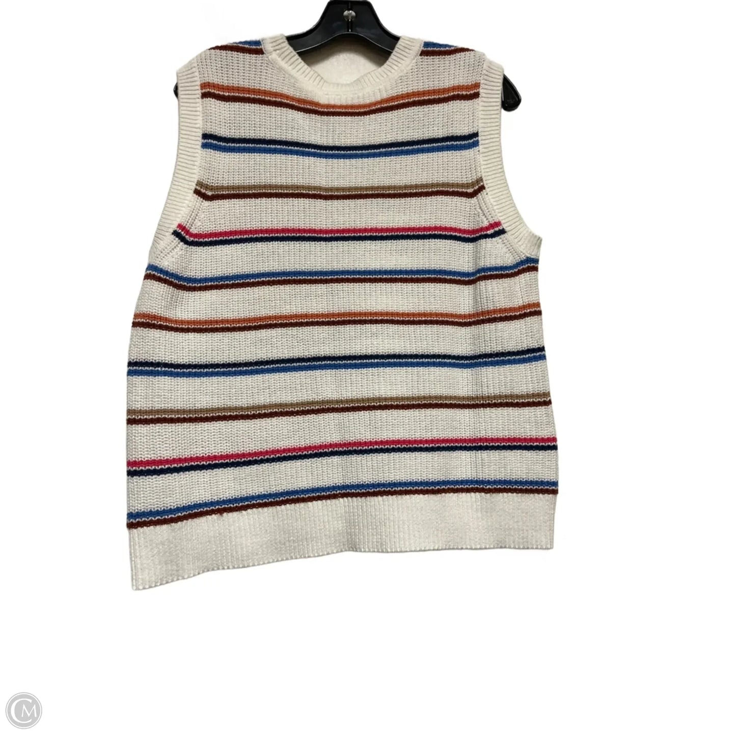 Vest Sweater By St Johns Bay In White, Size: Xl