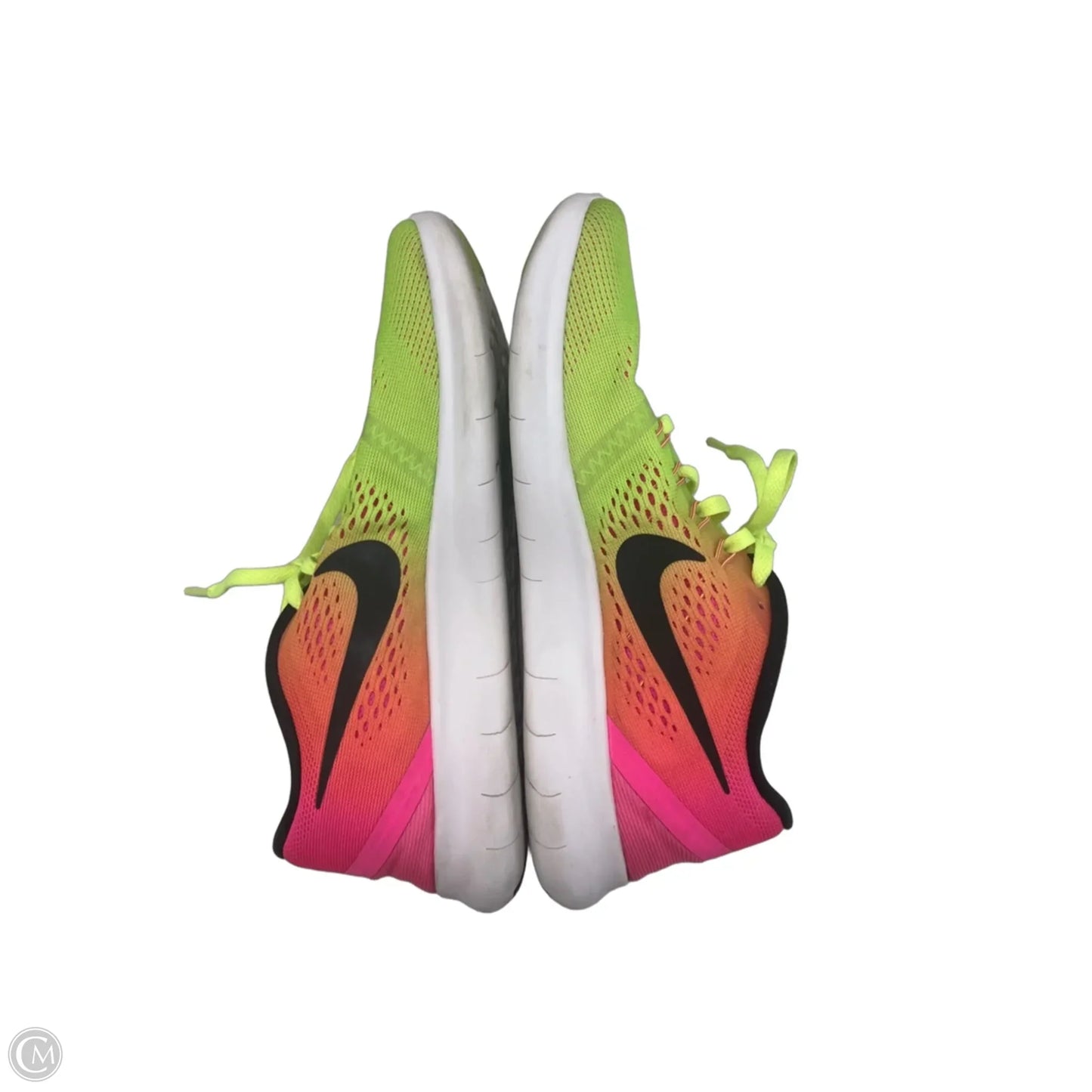 Shoes Athletic By Nike In Green & Orange, Size: 7.5