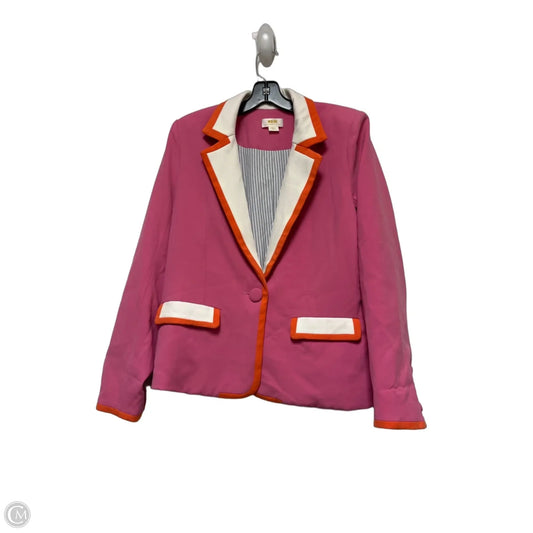 Blazer By Maeve In Orange & Pink, Size: S