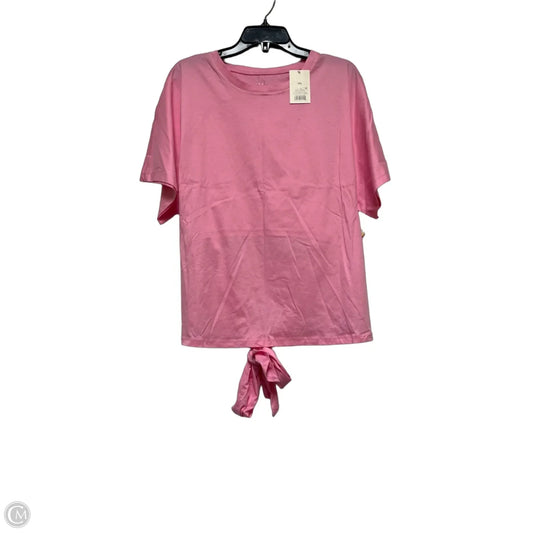 Top Short Sleeve Basic By A New Day In Pink, Size: Xxl