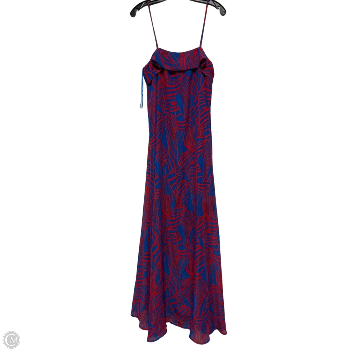 Dress Casual Midi By Giani Bernini In Blue & Red, Size: L