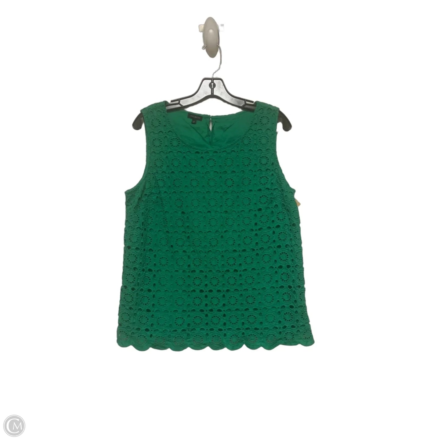 Top Sleeveless By Talbots In Green, Size: L