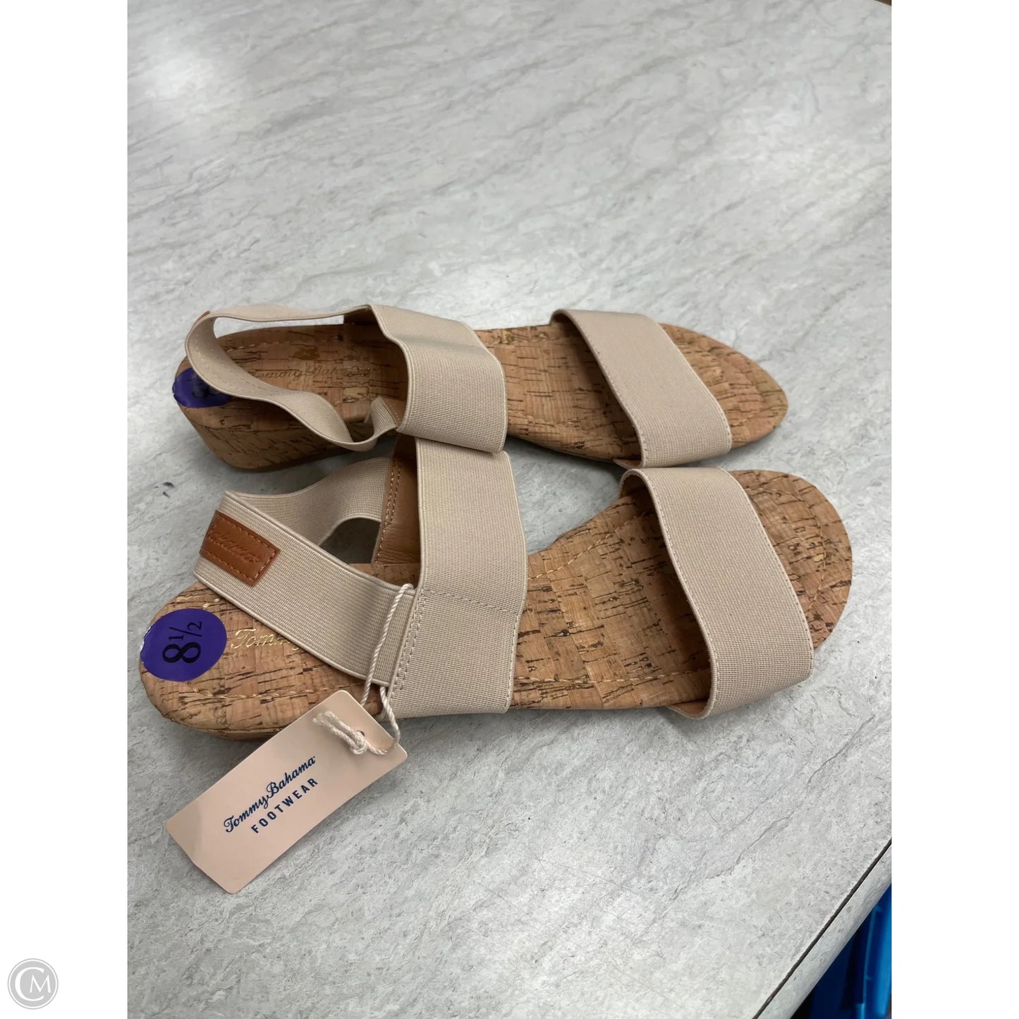Sandals Flats By Tommy Bahama In Brown & Tan, Size: 8.5