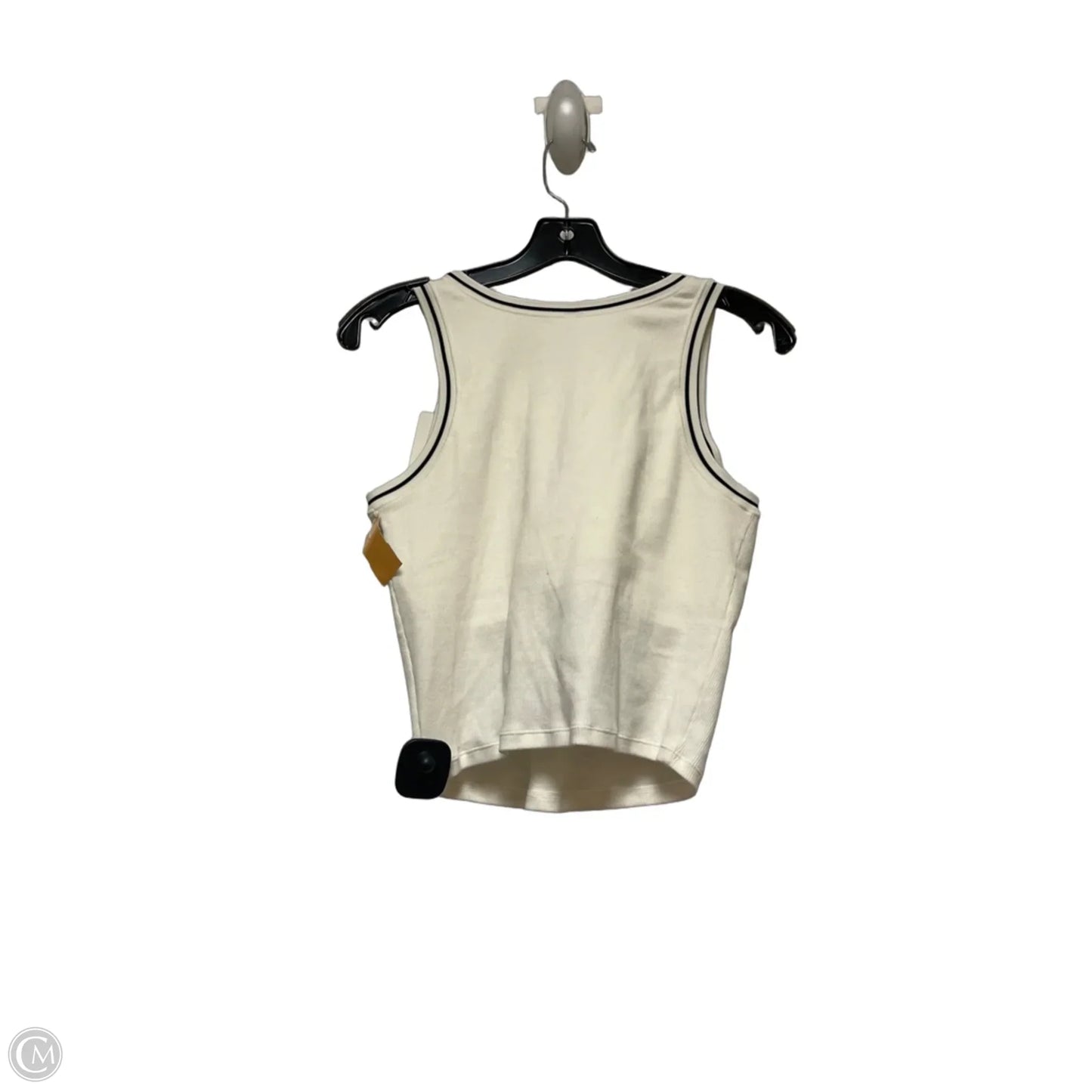 Top Sleeveless By Uniqlo In Black & White, Size: L