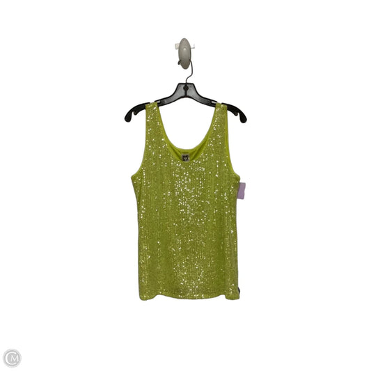 Top Sleeveless By Anne Klein In Green, Size: L