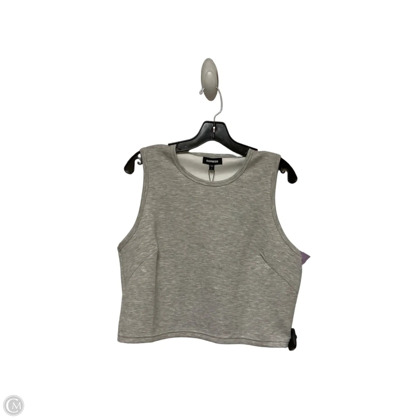 Top Sleeveless By Express In Grey, Size: L