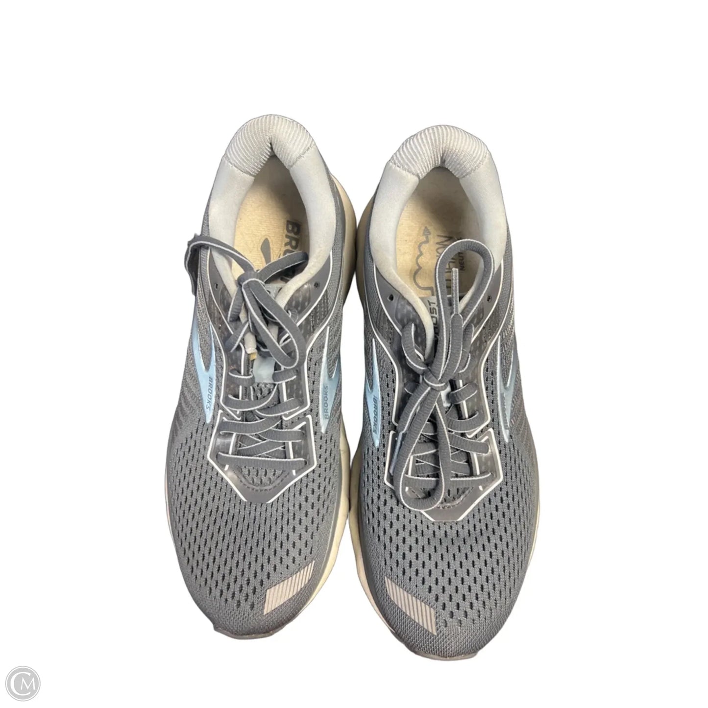 Shoes Sneakers By Brooks In Blue & Grey, Size: 8