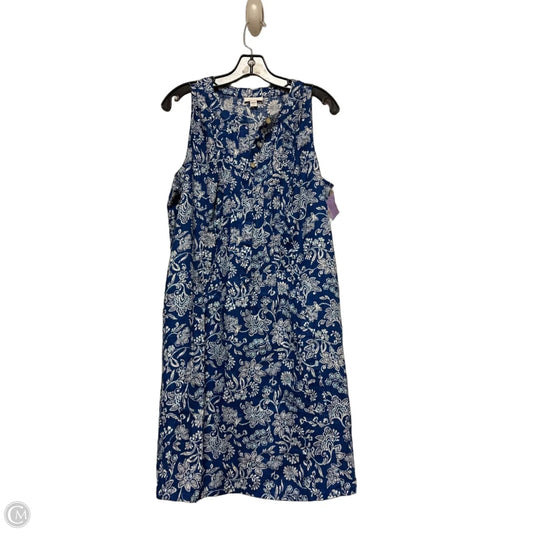 Dress Casual Short By J. Jill In Blue & White, Size: L