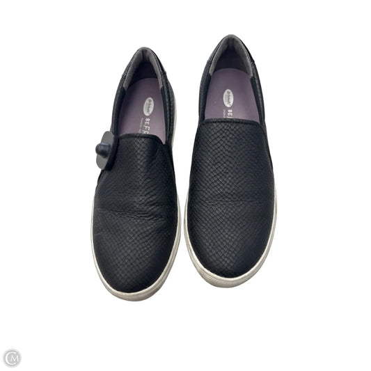 Shoes Flats By Dr Scholls In Black & White, Size: 9.5