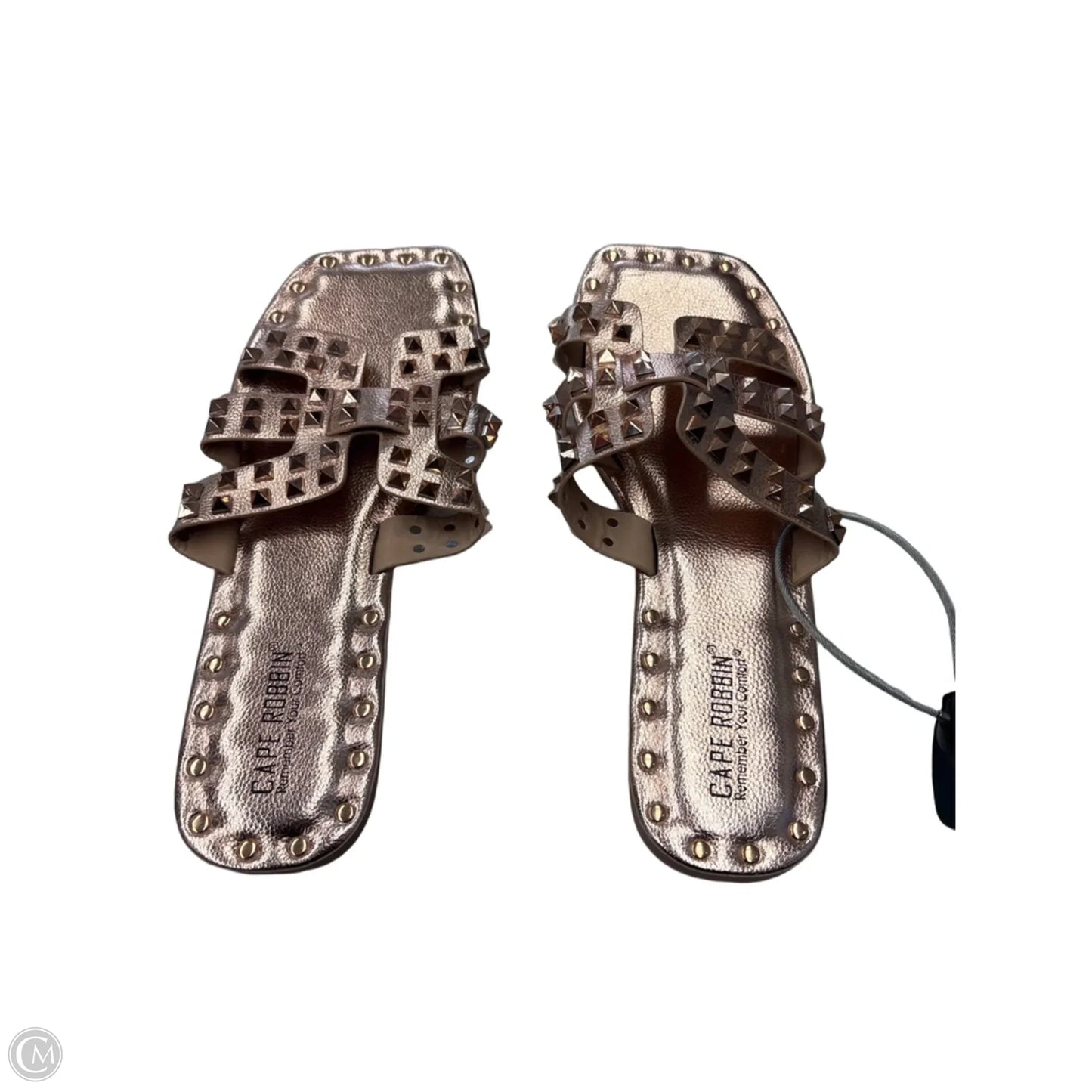 Sandals Flats By Cape Robbin In Rose Gold, Size: 9