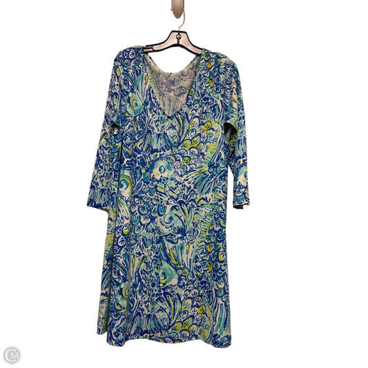 Dress Designer By Lilly Pulitzer In Blue & Green, Size: Xl