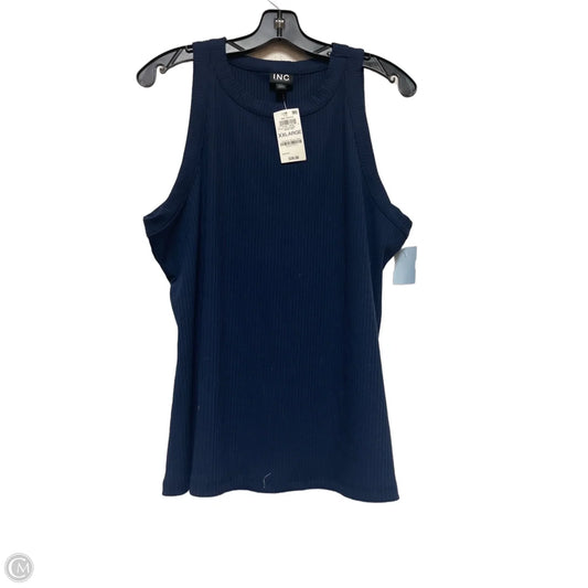 Tank Top By International Concepts In Navy, Size: 2x