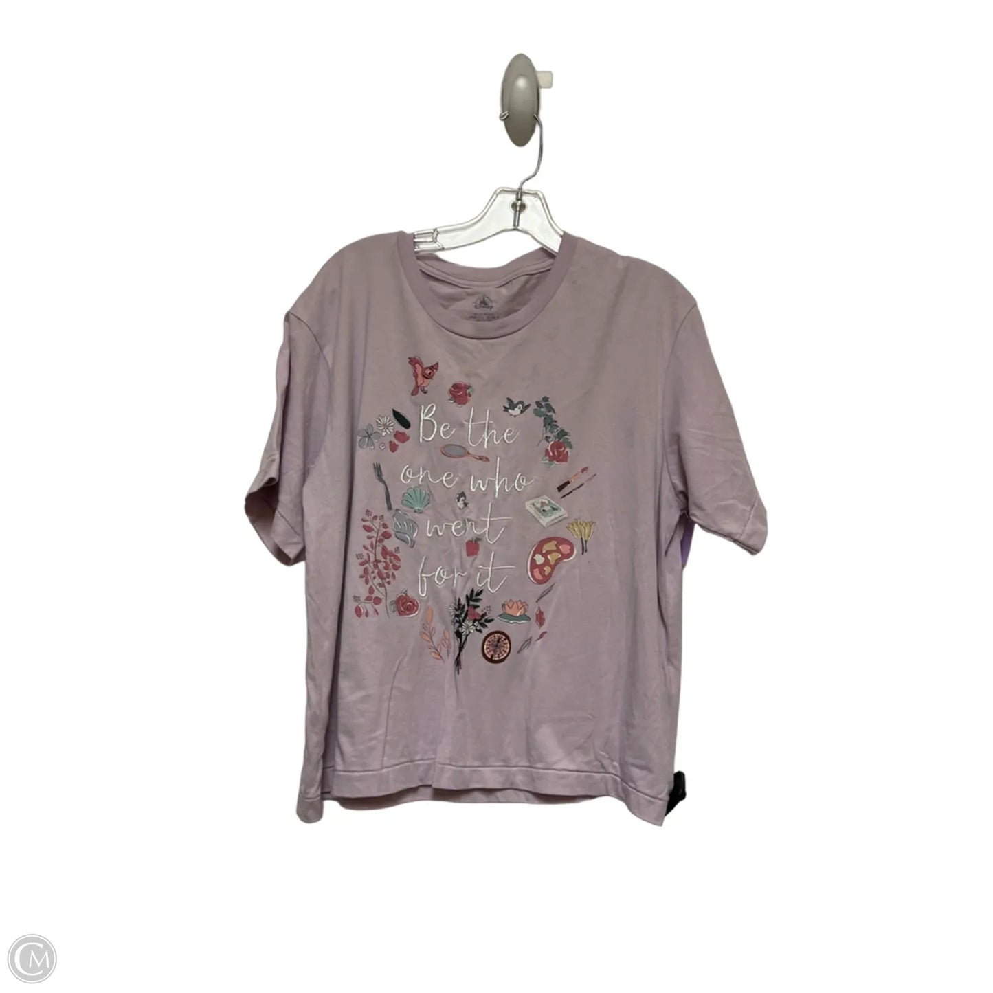 Top Short Sleeve Basic By Disney Store In Purple, Size: L