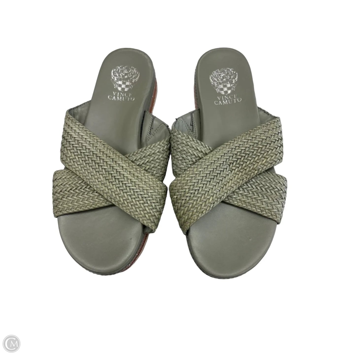 Sandals Heels Platform By Vince Camuto In Green, Size: 9
