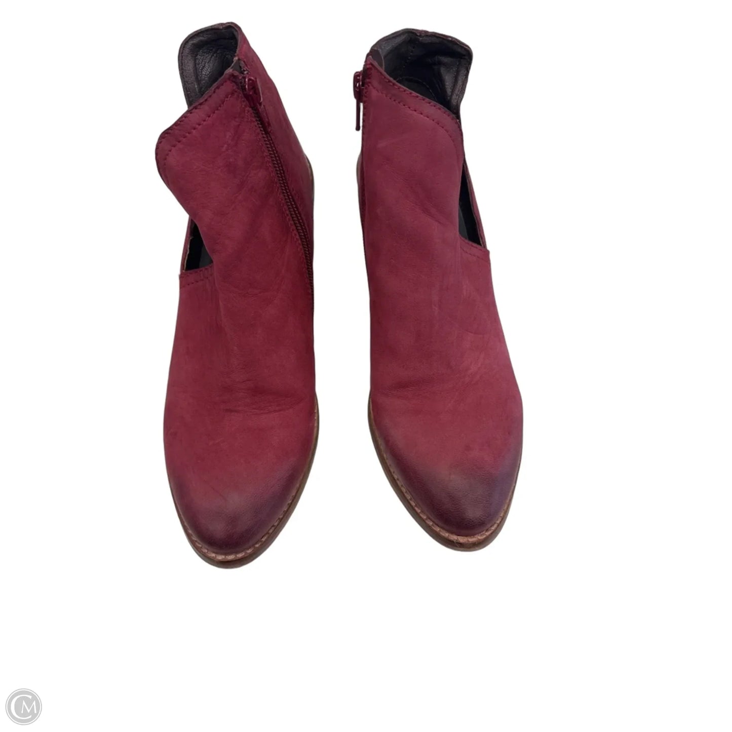 Boots Ankle Heels By Diba In Red, Size: 9.5