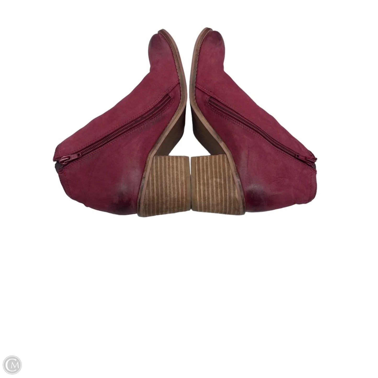 Boots Ankle Heels By Diba In Red, Size: 9.5