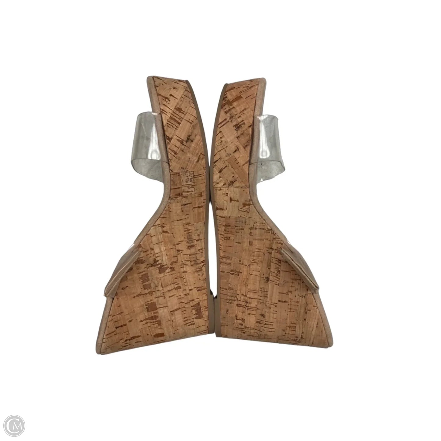 Sandals Heels Wedge By Steve Madden In Clear, Size: 6