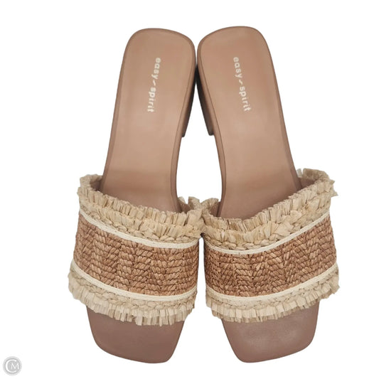 Sandals Flats By Easy Spirit In Brown, Size: 10