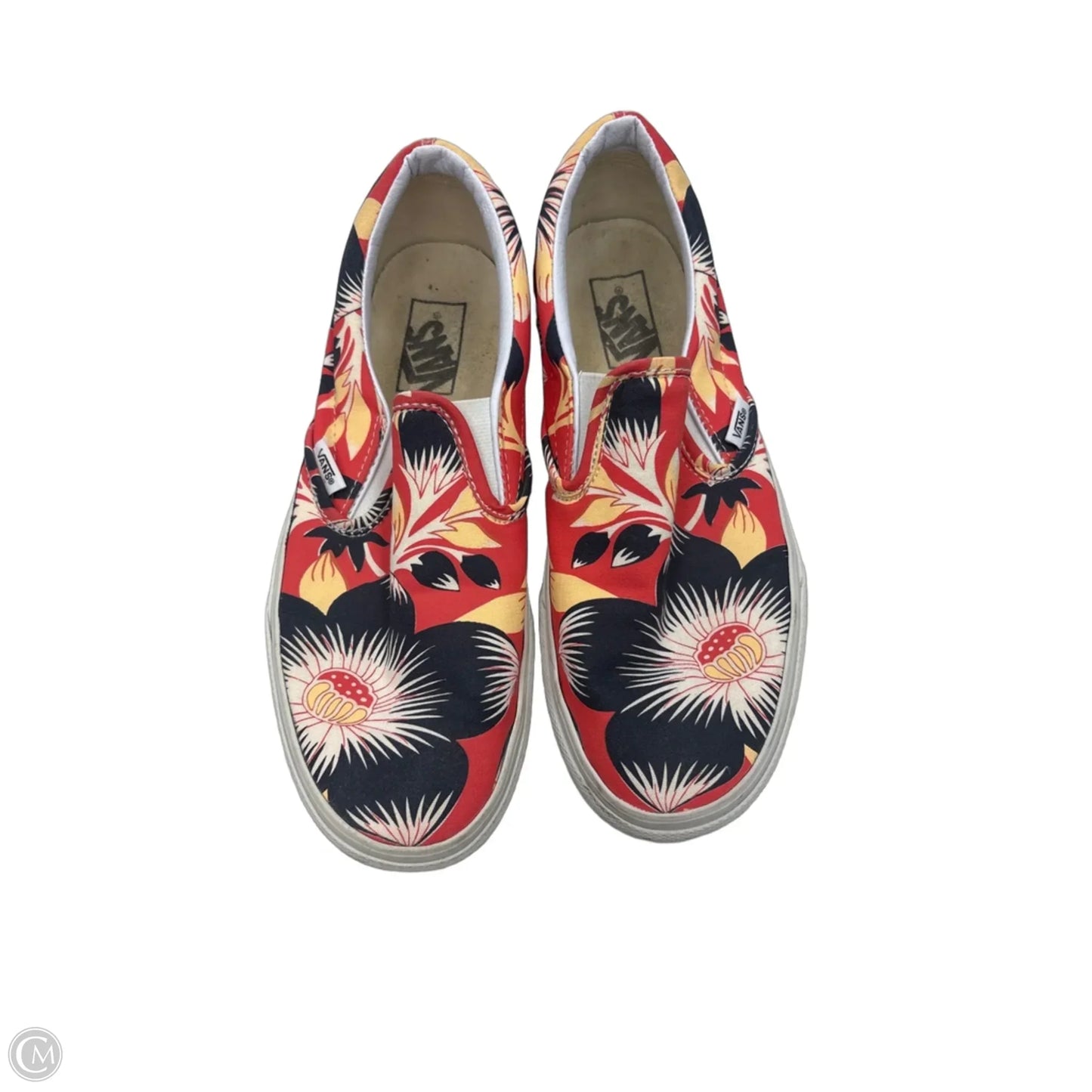 Shoes Flats By Vans In Floral Print, Size: 9.5