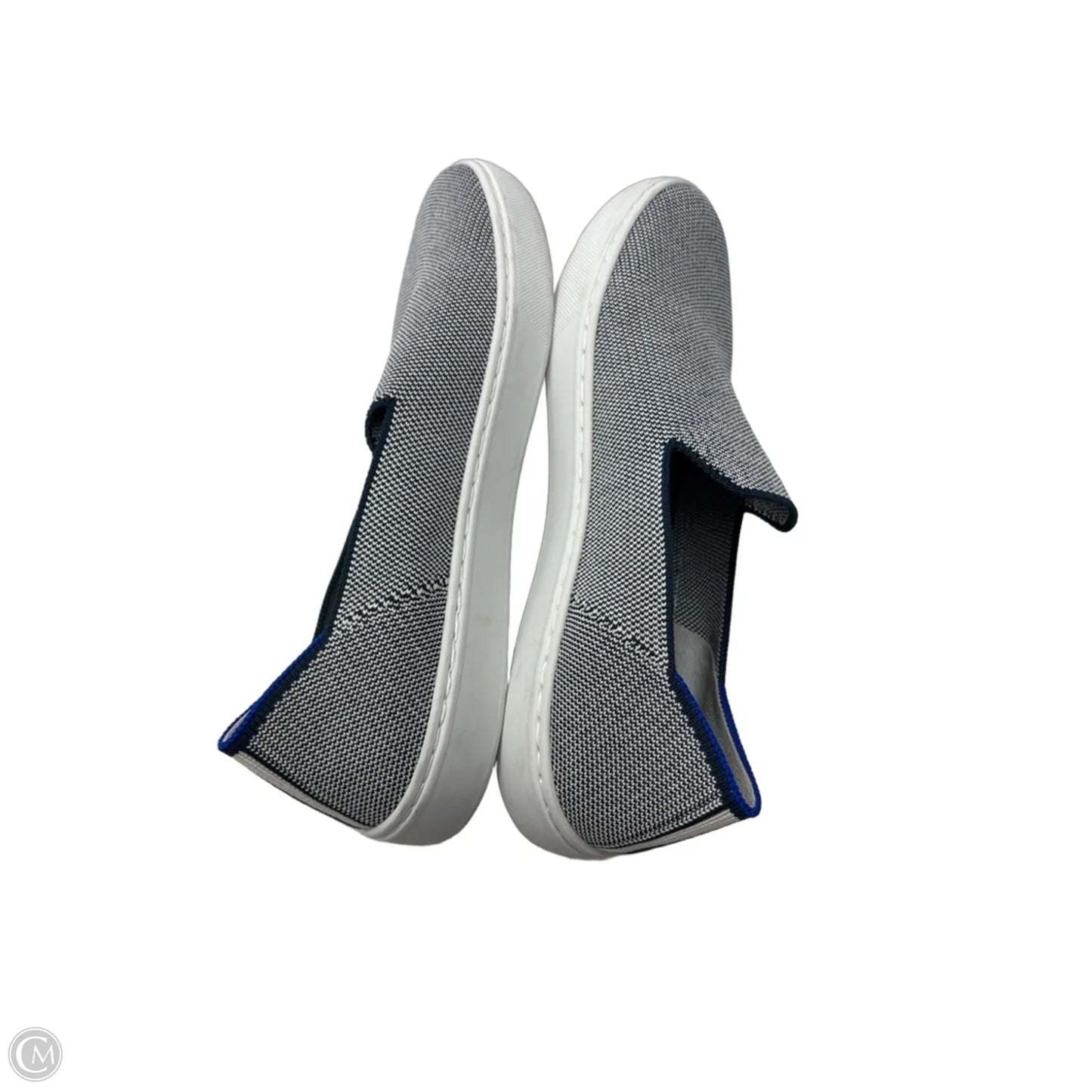 Shoes Flats By Rothys In Blue & White, Size: 8.5