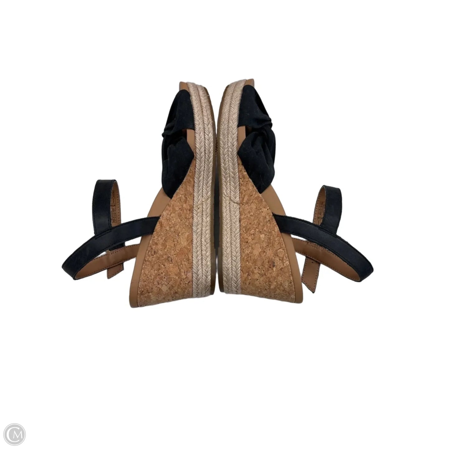 Sandals Designer By Ugg In Black & Brown, Size: 8