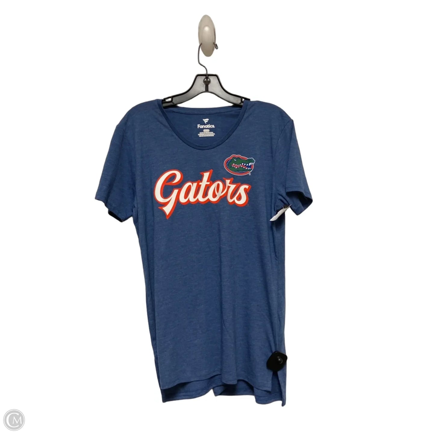 Top Short Sleeve Basic By Fanatics In Blue & Orange, Size: M