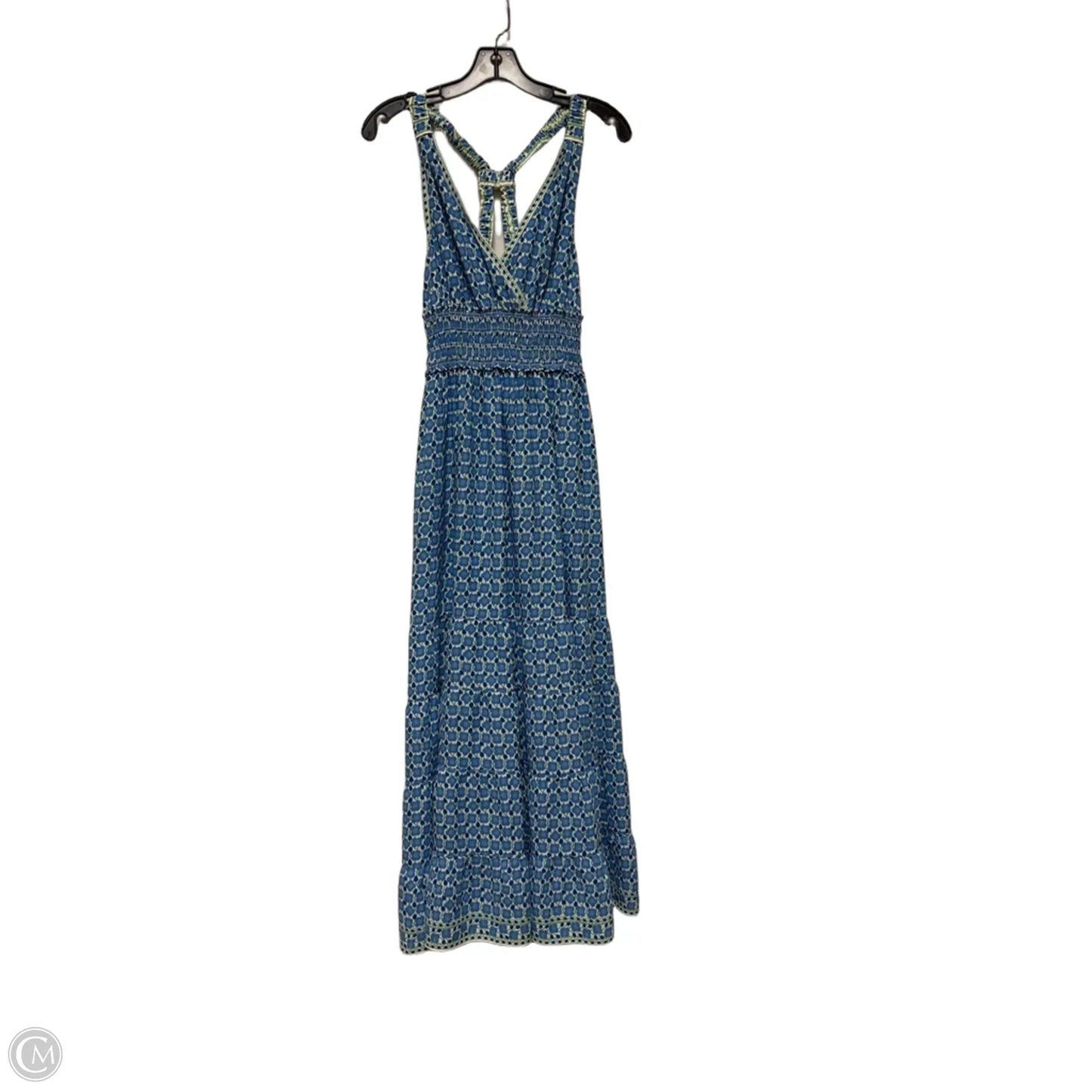Dress Casual Maxi By Max Studio In Blue & Green, Size: Xl