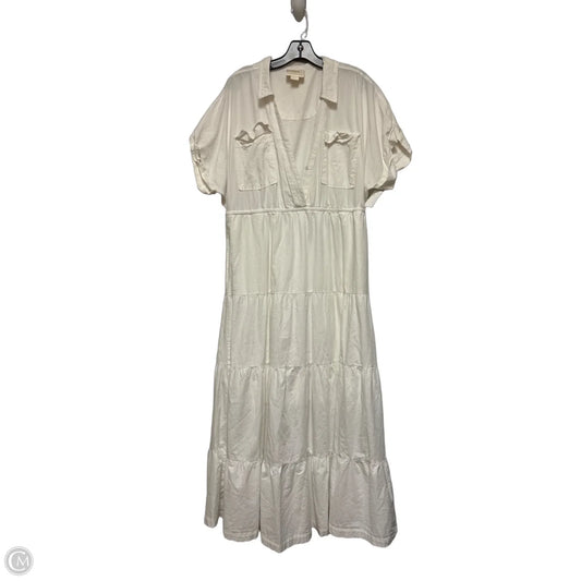 Dress Casual Maxi By Anthropologie In Tan, Size: Xl