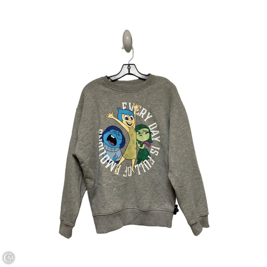 Sweatshirt Crewneck By Primark In Grey, Size: S