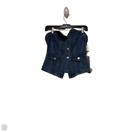 Top Sleeveless By Clothes Mentor In Blue Denim, Size: S