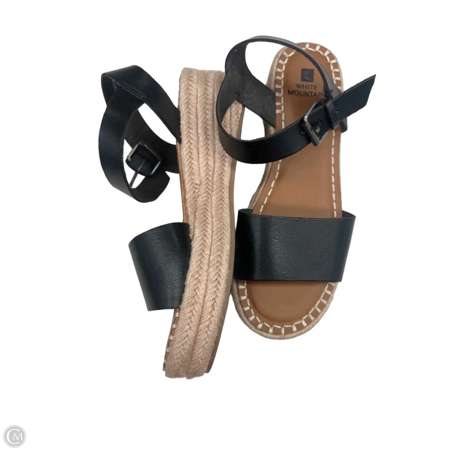 Sandals Flats By White Mountain In Black, Size: 7