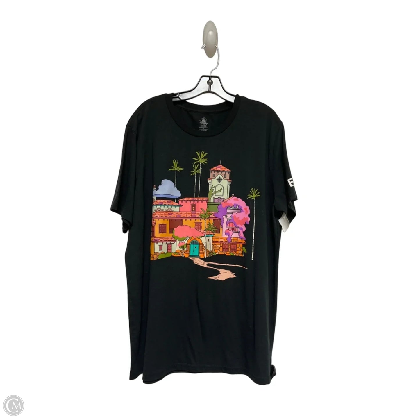 Top Short Sleeve By Disney Store In Black, Size: 2x