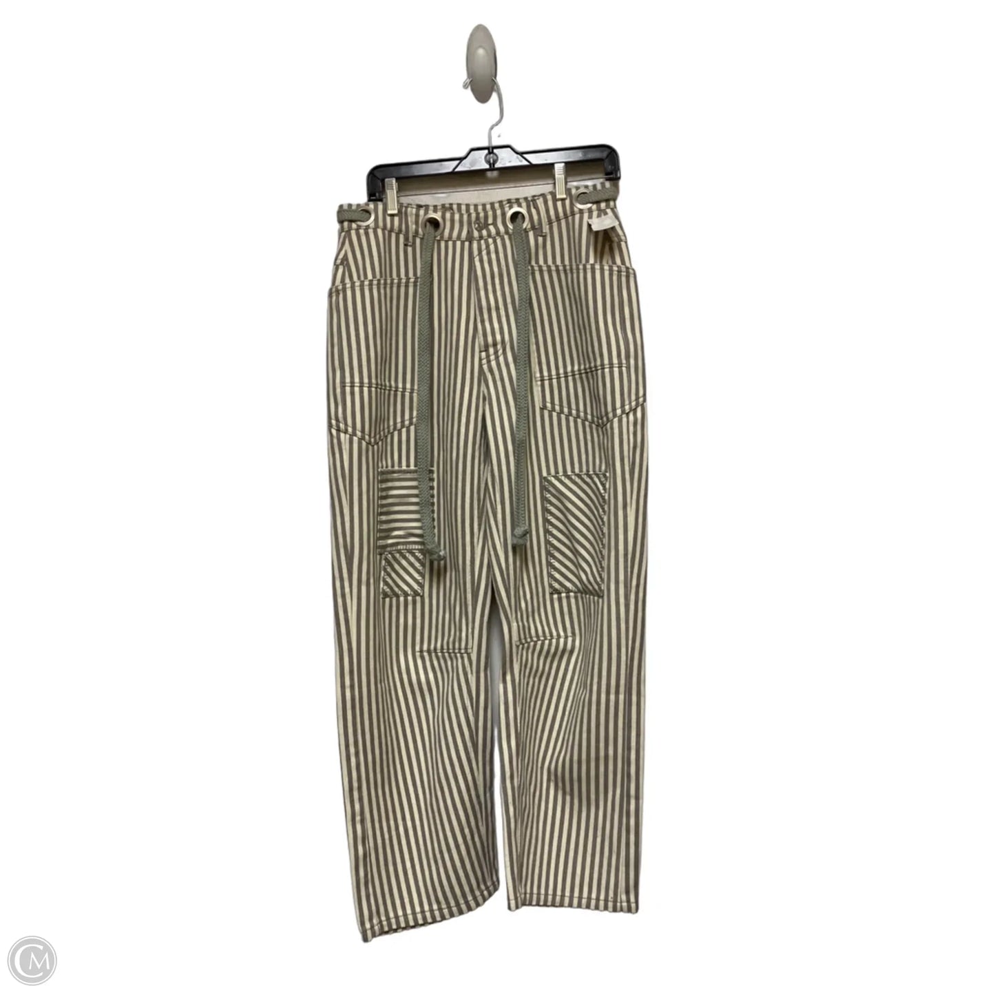 Jeans Wide Leg By Clothes Mentor In Striped Pattern, Size: 4