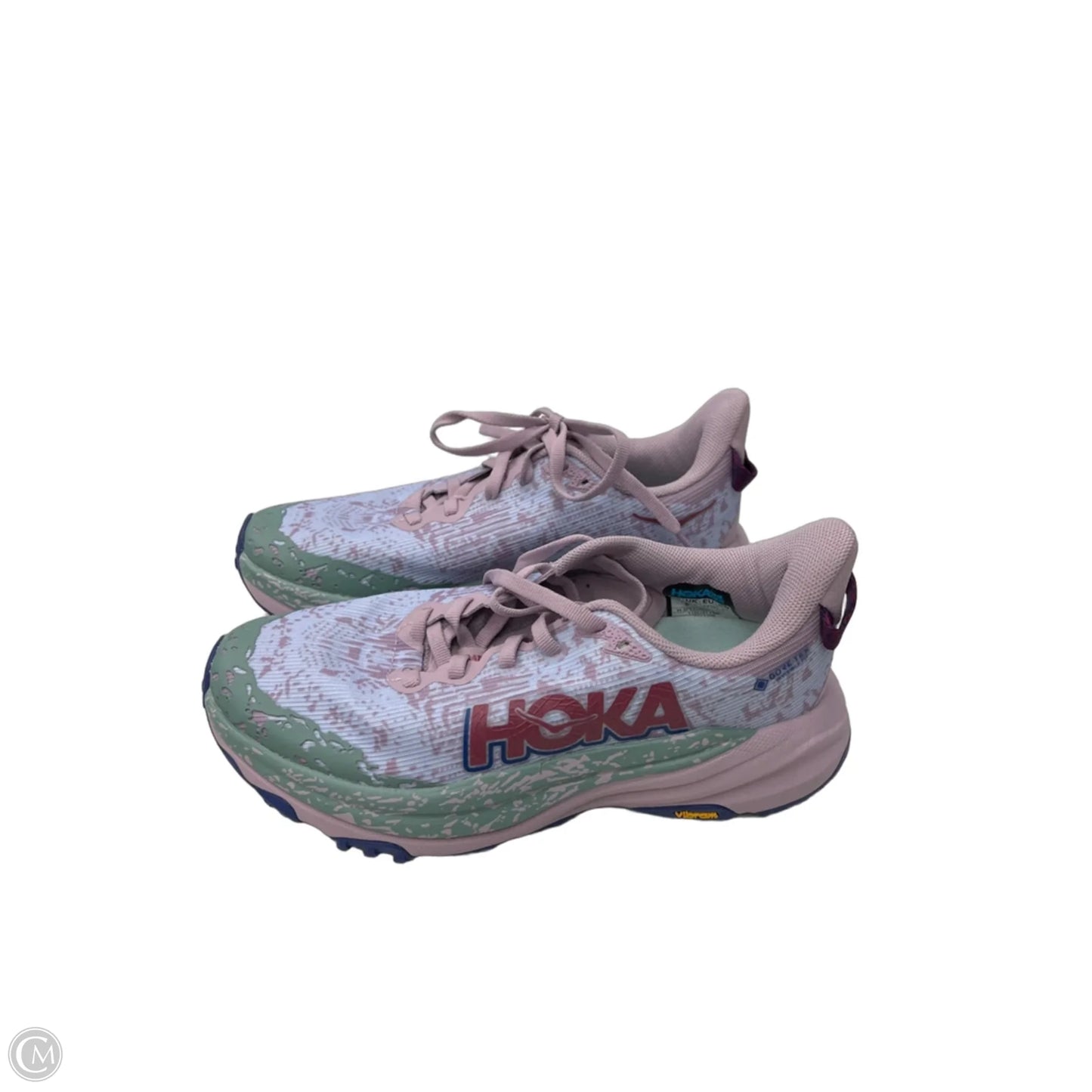 Shoes Athletic By Hoka In Green & Purple, Size: 6