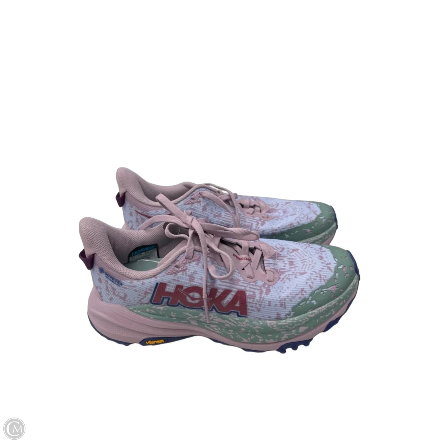 Shoes Athletic By Hoka In Green & Purple, Size: 6