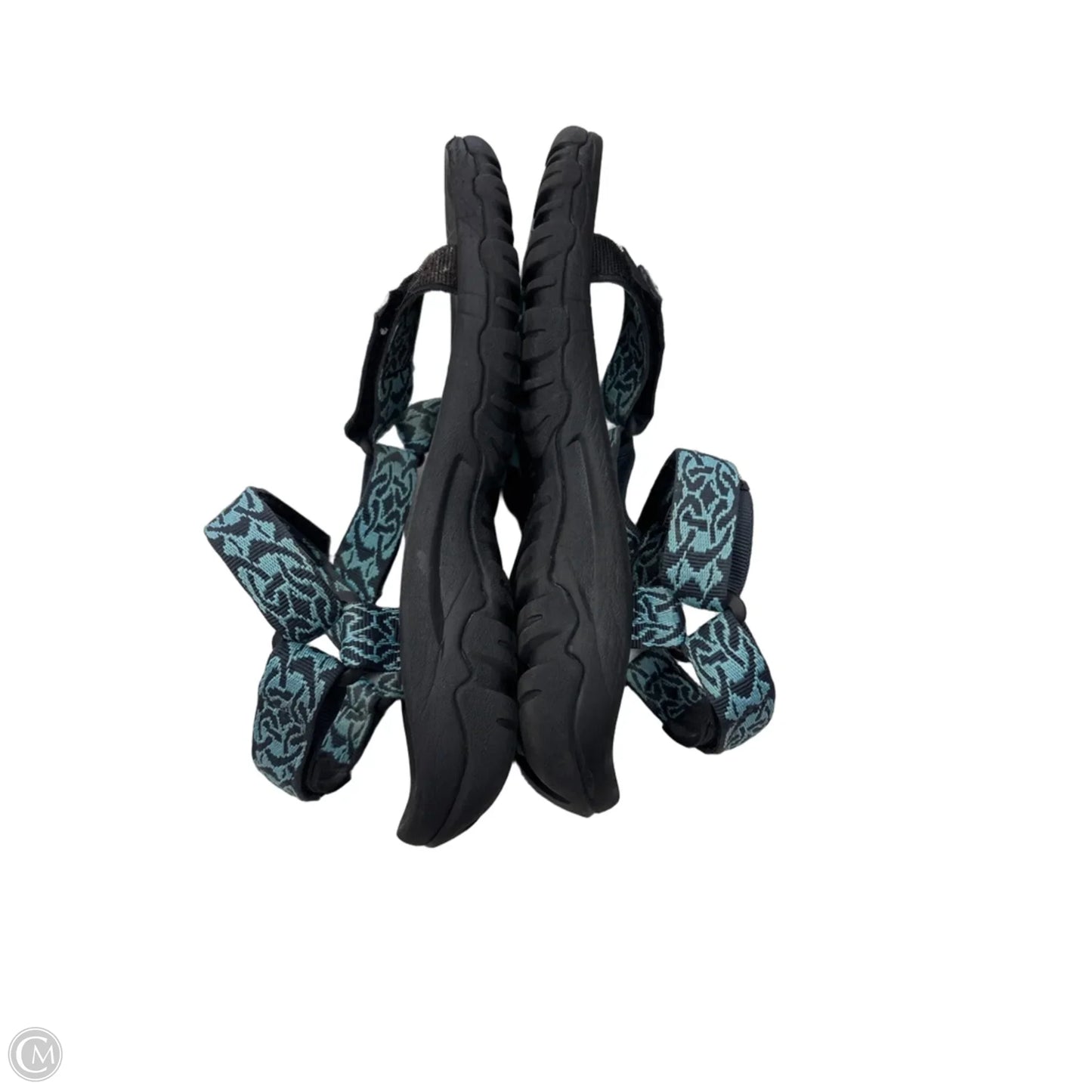 Sandals Flats By Teva In Black & Blue, Size: 9