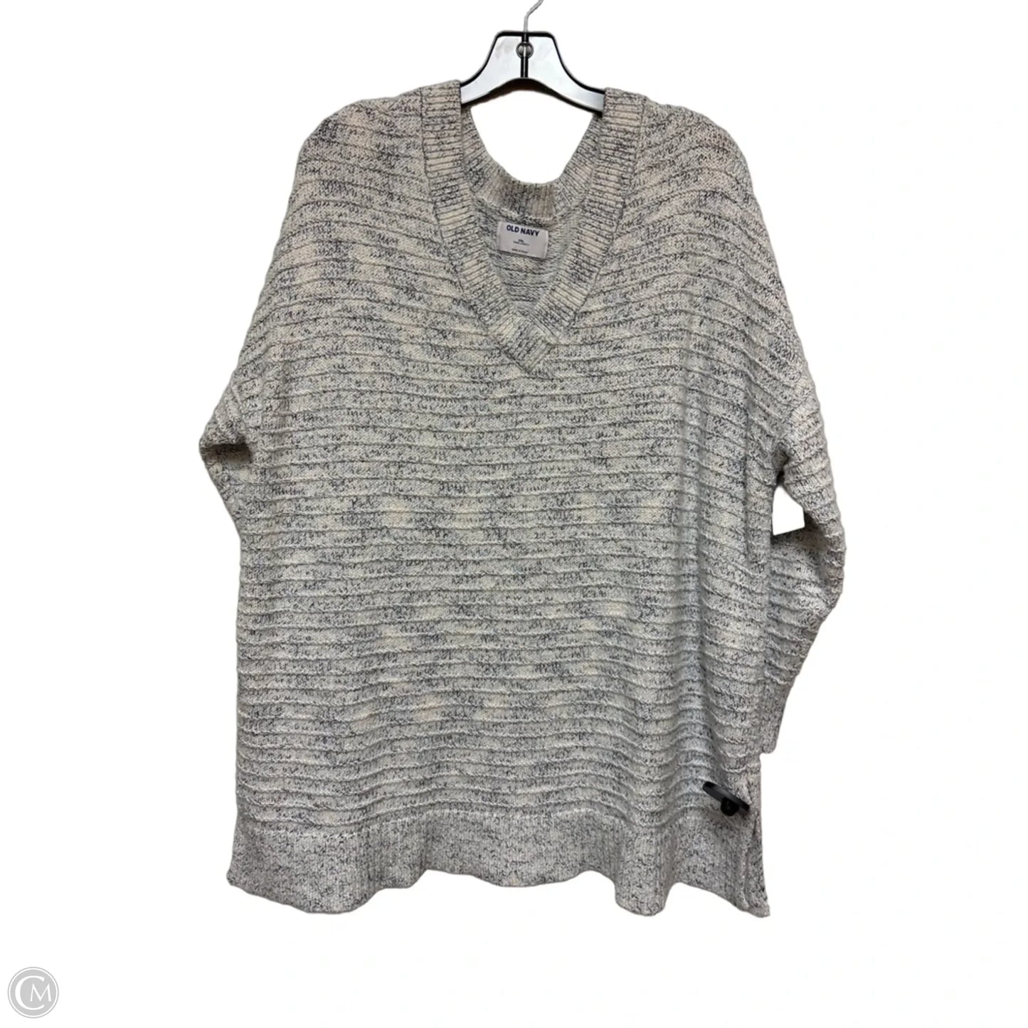 Sweater By Old Navy In Blue & White, Size: 2x