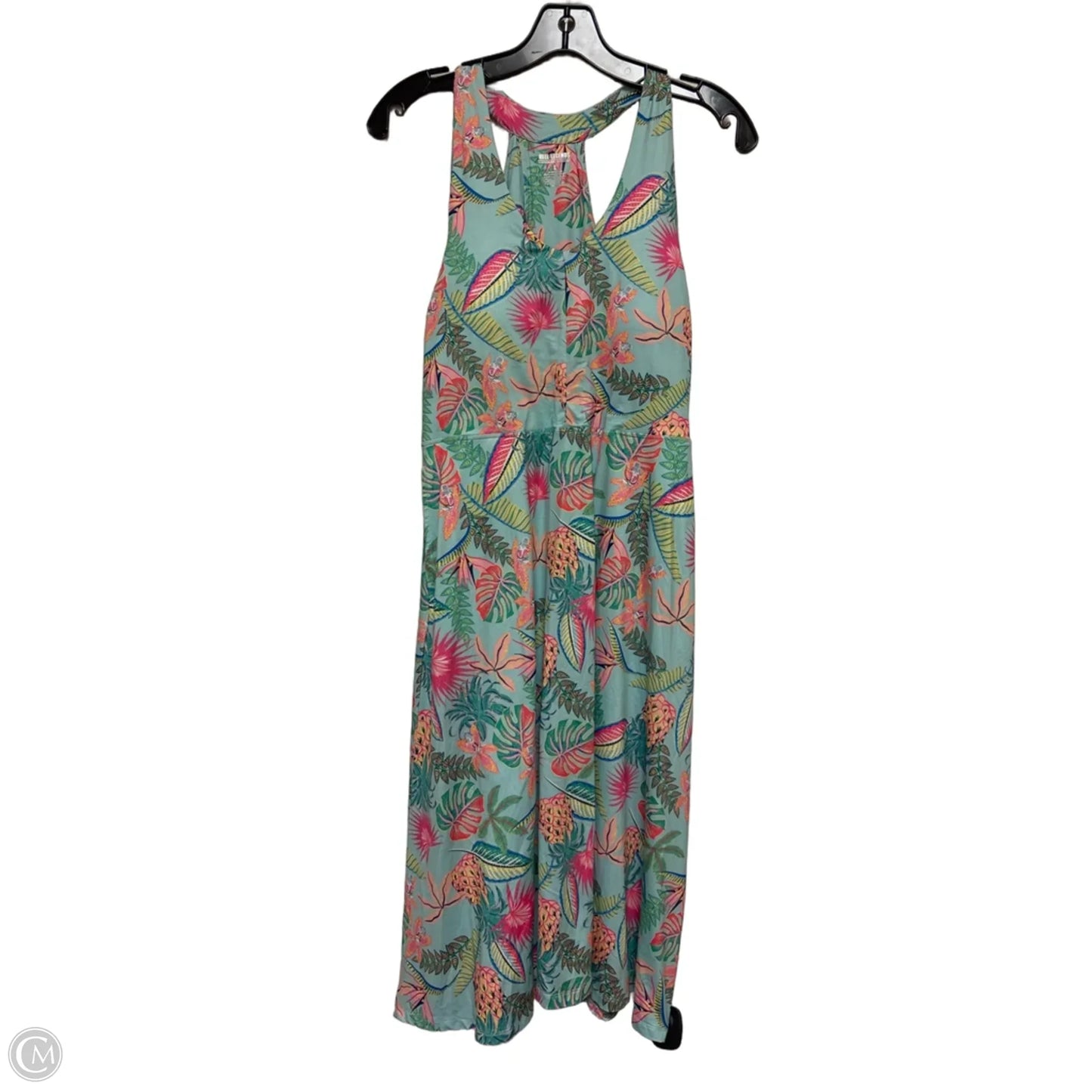 Athletic Dress By Reel Legends In Tropical Print, Size: L