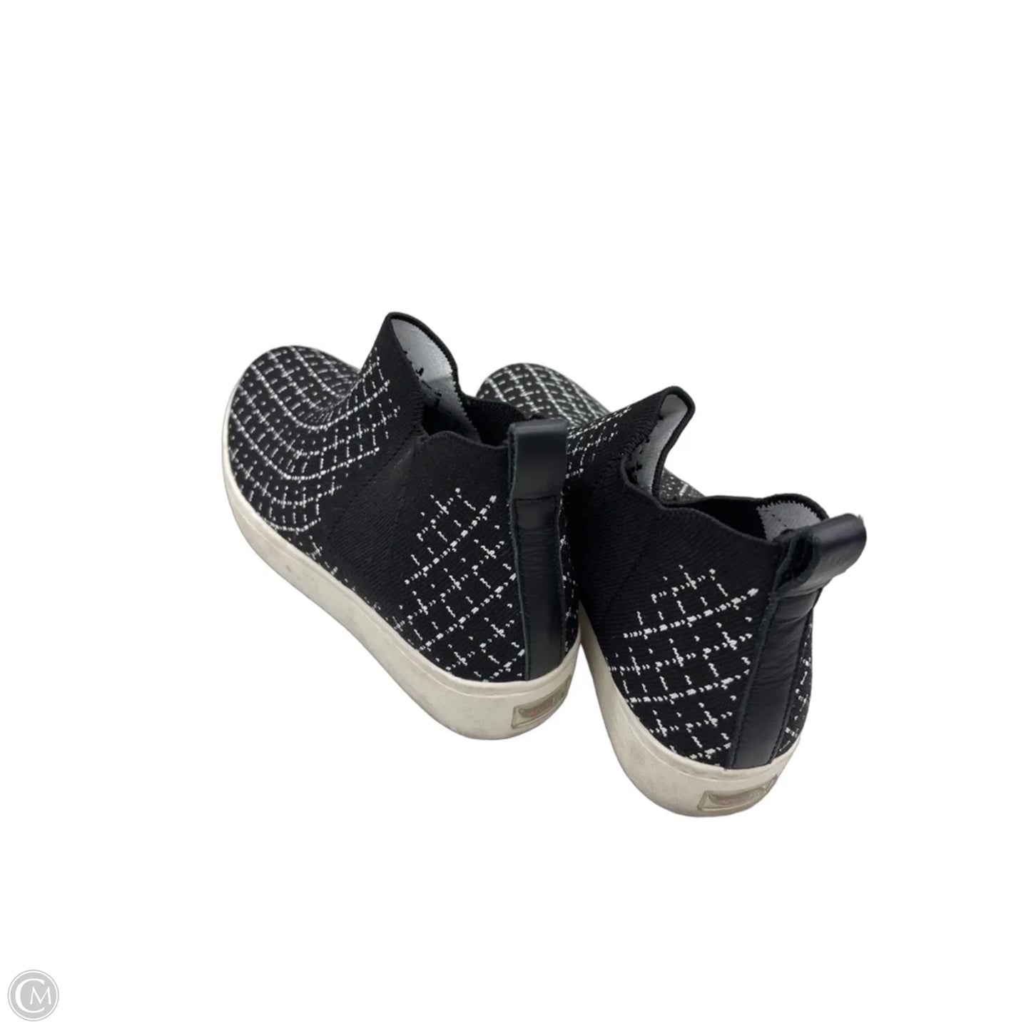 Shoes Flats By Skechers In Black & White, Size: 7.5