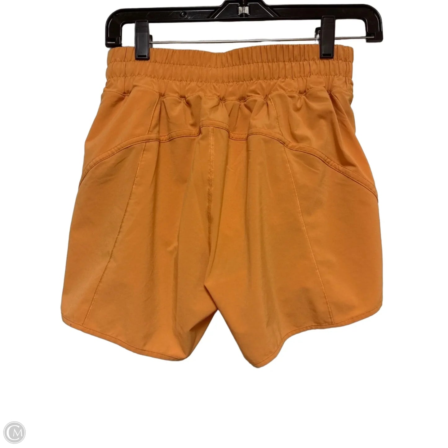 Athletic Shorts By Lululemon In Orange, Size: 6