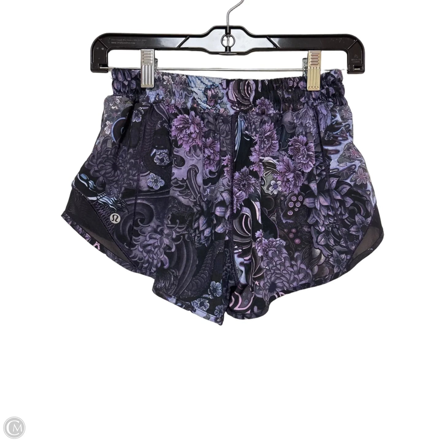 Athletic Shorts By Lululemon In Paisley Print, Size: 6