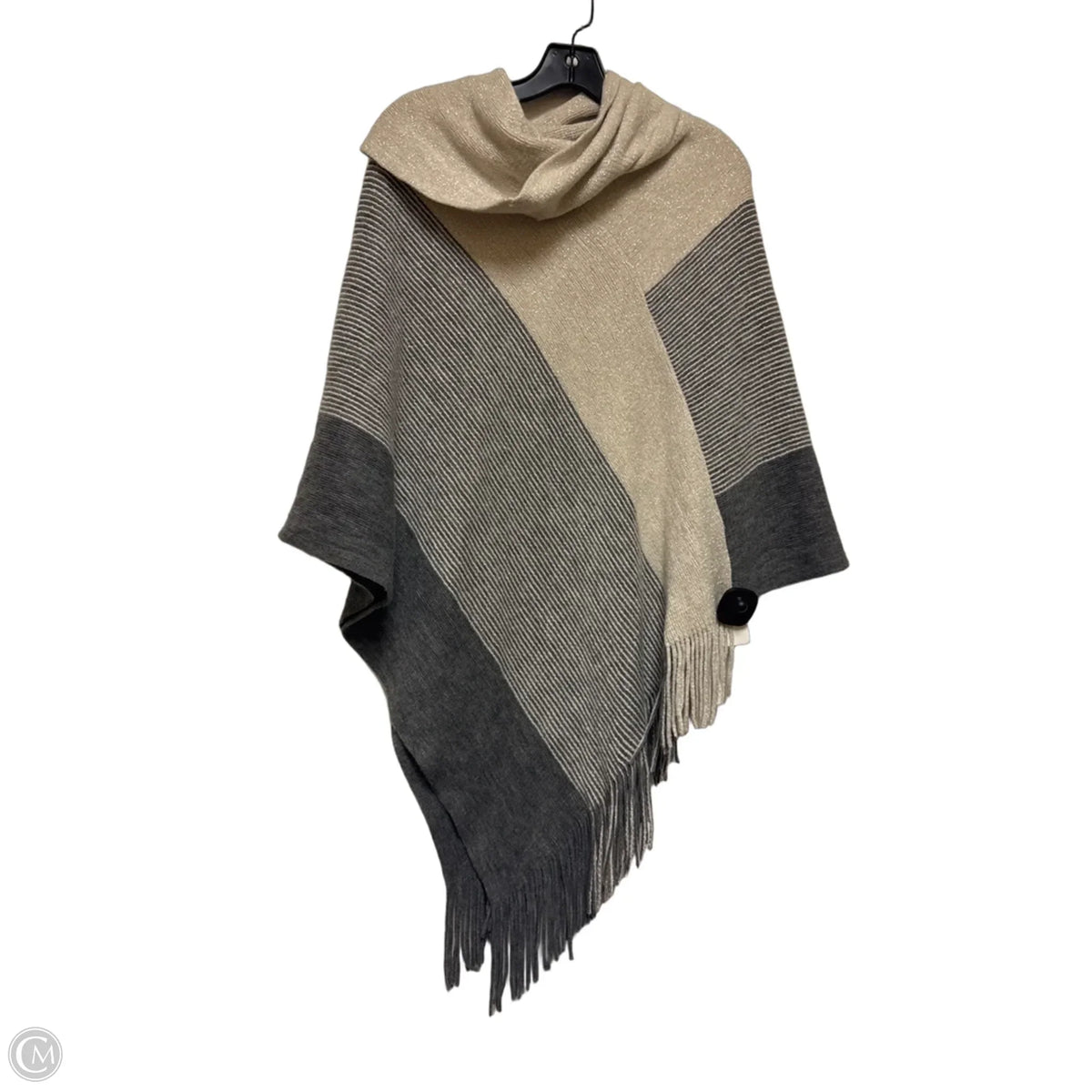 Shawl By Chicos In Striped Pattern, Size: Osfm